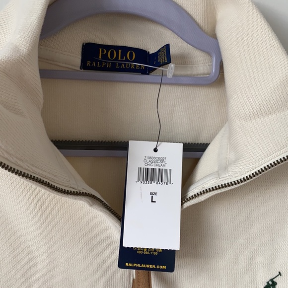 NWT Polo Ralph Lauren half-zip jumper  size L - Picture 2 of 3